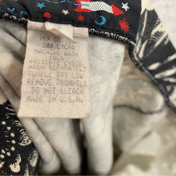 Vintage Tripp NYC floral mini skirt black white grunge 90s women’s medium - Picture 7 of 8